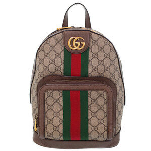Gucci Ophidia GG backpack Web Stripe Brown
